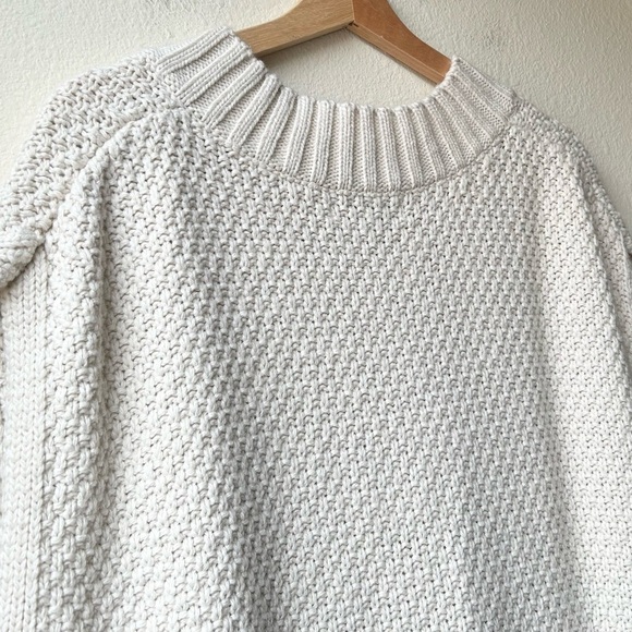 En Saison Alisa Natural Ivory Cream V-Neck Cable-Knit Sweater Vest Sz M - Picture 11 of 16